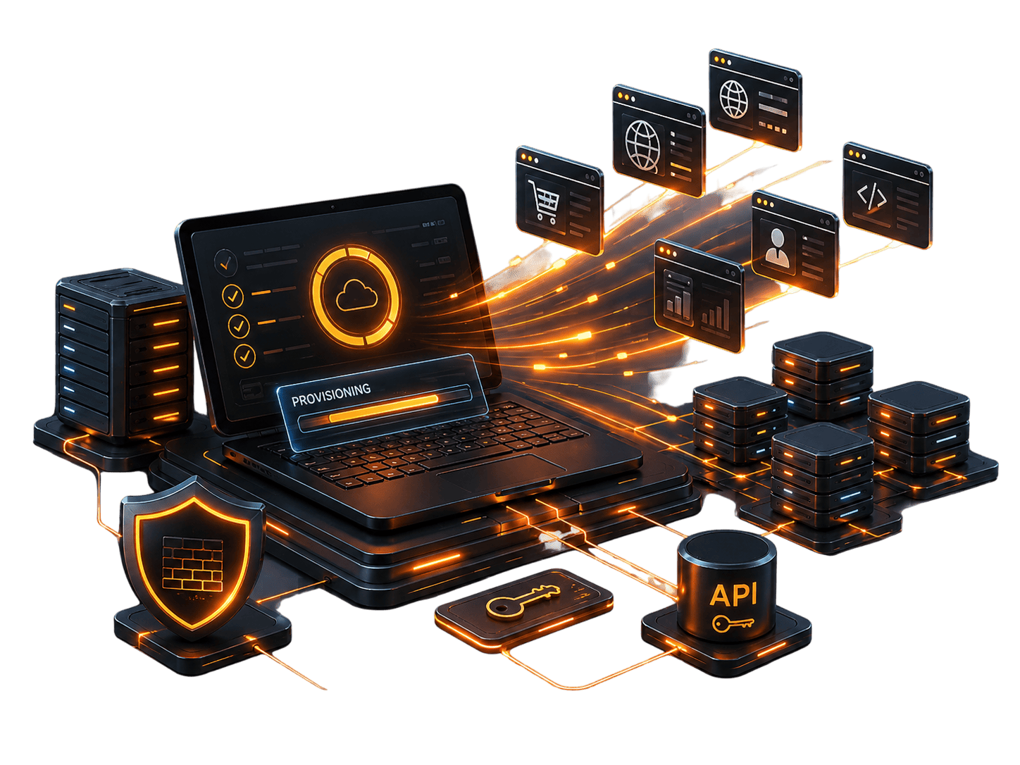 Client hosting accounts need to launch fast illustration