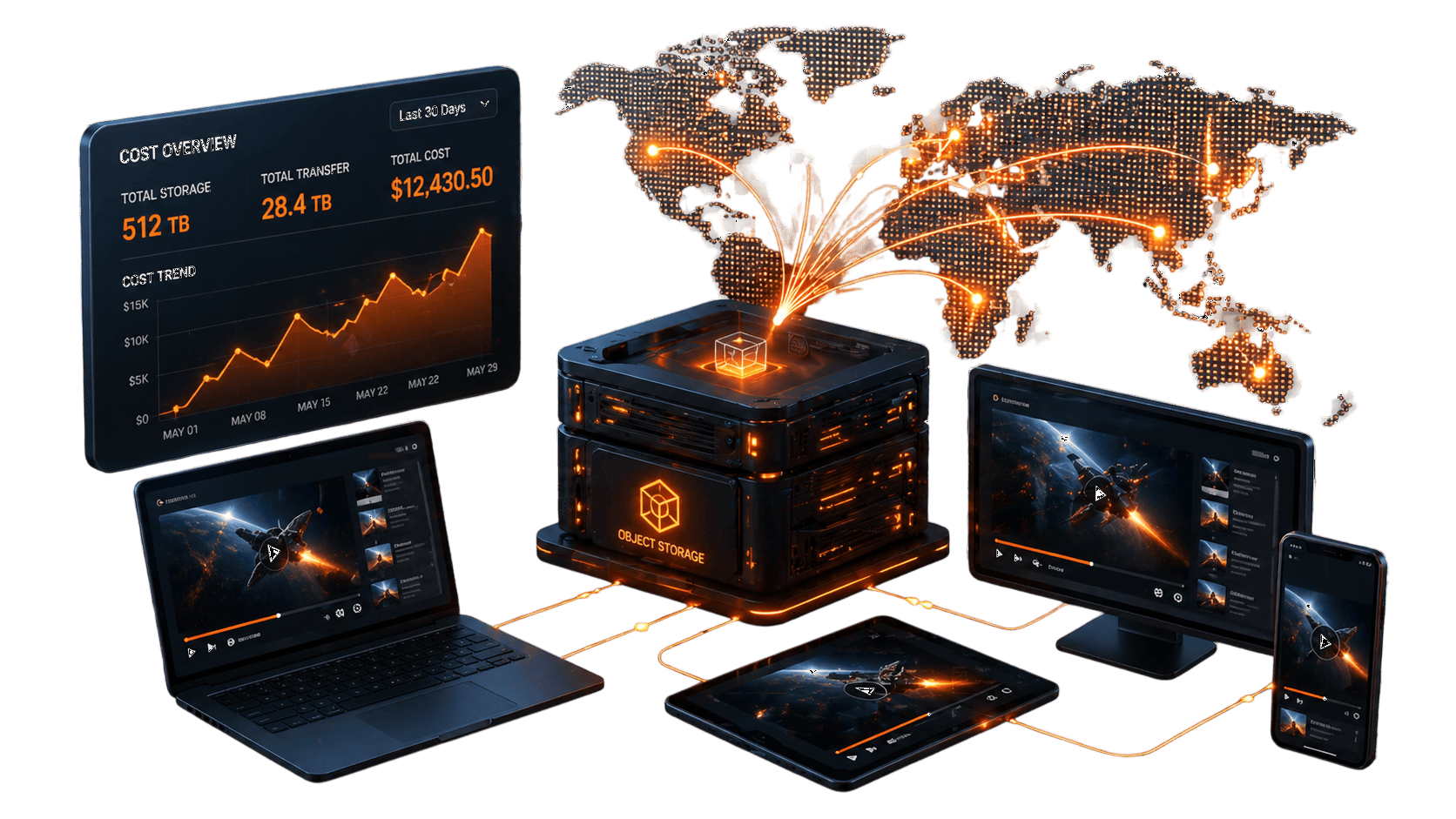Bandwidth and egress costs are hard to predict illustration